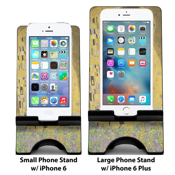 The Kiss - Lovers Compare Phone Stand Sizes - with iPhones
