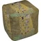 The Kiss - Lovers Cube Pouf Ottoman (Top)