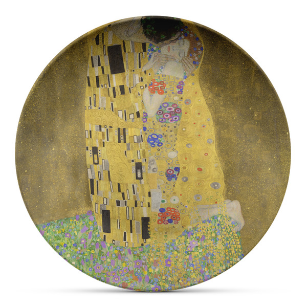Custom The Kiss (Klimt) - Lovers Microwave Safe Plastic Plate - Composite Polymer