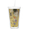 The Kiss - Lovers Double Wall Tumbler with Straw (Personalized)