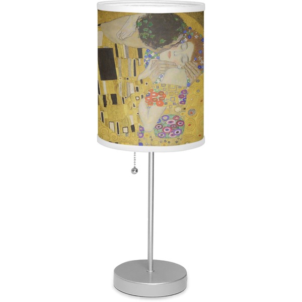 Custom The Kiss (Klimt) - Lovers Lamp with Drum Shade