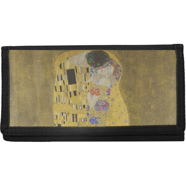 Custom The Kiss (Klimt) - Lovers Canvas Checkbook Cover