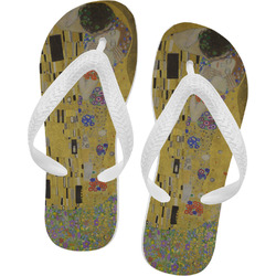 The Kiss (Klimt) - Lovers Flip Flops