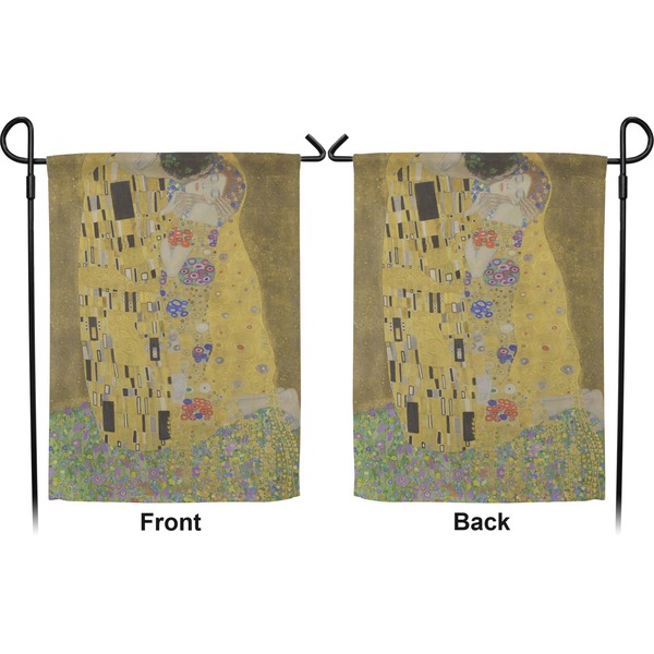 The Kiss - Lovers Garden Flag - Double Sided Front and Back