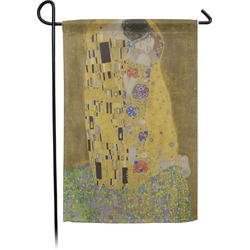 The Kiss (Klimt) - Lovers Small Garden Flag - Single Sided