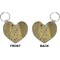 The Kiss - Lovers Heart Keychain (Front + Back)
