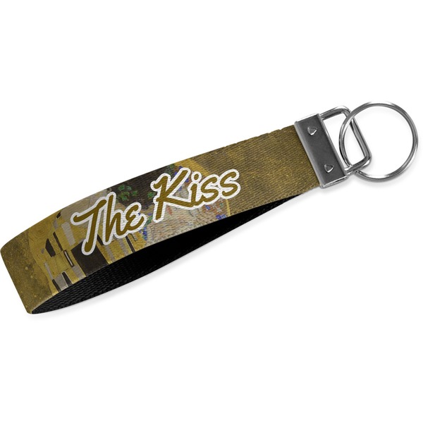 Custom The Kiss (Klimt) - Lovers Webbing Keychain Fob - Small