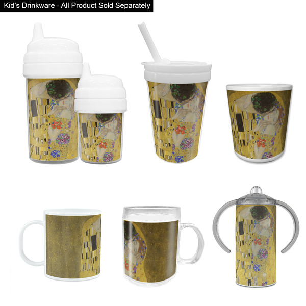 The Kiss - Lovers Kid's Drinkware - Customized & Personalized
