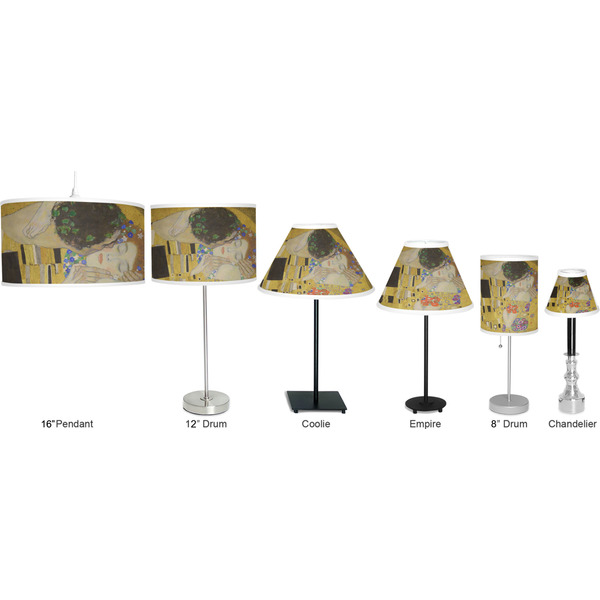 The Kiss - Lovers Lamp Full View Size Comparison