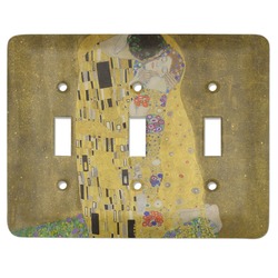 The Kiss (Klimt) - Lovers Light Switch Cover (3 Toggle Plate)