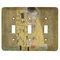 The Kiss (Klimt) - Lovers Light Switch Cover (3 Toggle Plate)