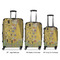 The Kiss - Lovers Luggage Bags all sizes - With Handle