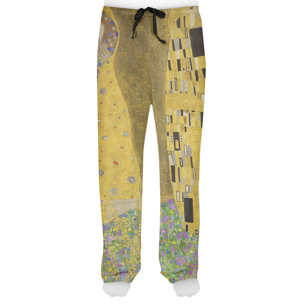 The Kiss - Lovers Men's Pjs Front - on model