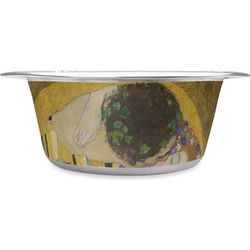 The Kiss (Klimt) - Lovers Stainless Steel Dog Bowl - Medium