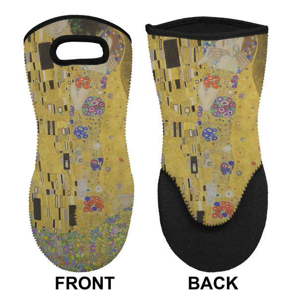The Kiss - Lovers Neoprene Oven Mitt (Front & Back)