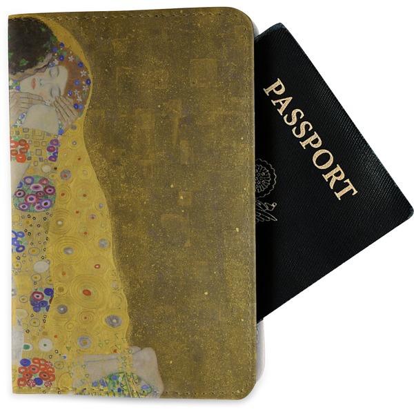 Custom The Kiss (Klimt) - Lovers Passport Holder - Fabric