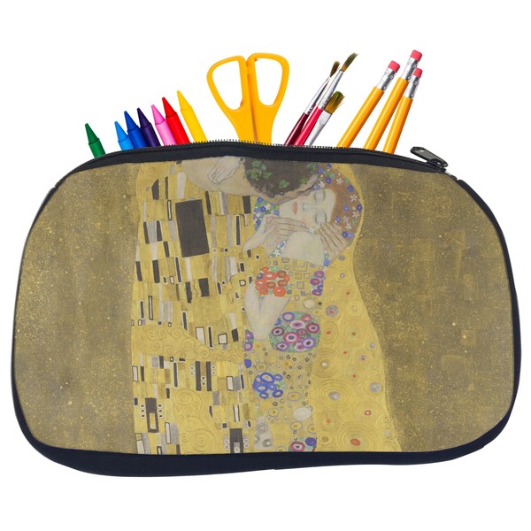 Custom The Kiss (Klimt) - Lovers Neoprene Pencil Case - Medium