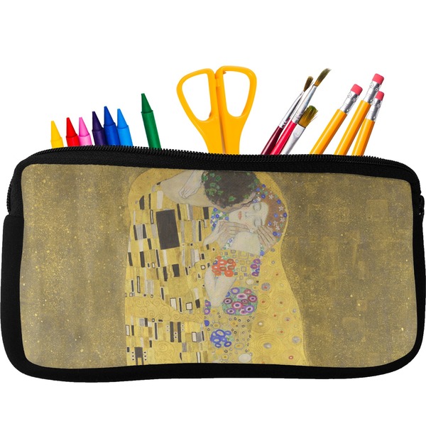 Custom The Kiss (Klimt) - Lovers Neoprene Pencil Case - Small