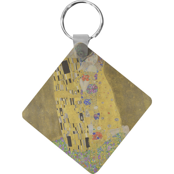 Custom The Kiss (Klimt) - Lovers Diamond Plastic Keychain