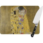 The Kiss (Klimt) - Lovers Rectangular Glass Cutting Board