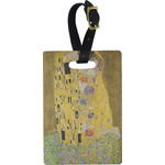 The Kiss (Klimt) - Lovers Plastic Luggage Tag - Rectangular