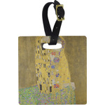 The Kiss (Klimt) - Lovers Plastic Luggage Tag - Square