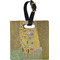 The Kiss (Klimt) - Lovers Plastic Luggage Tag - Square