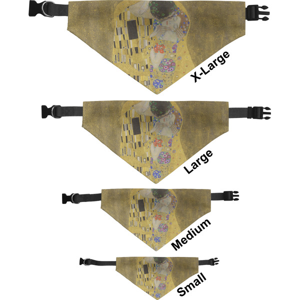 The Kiss - Lovers Pet Bandana Sizes