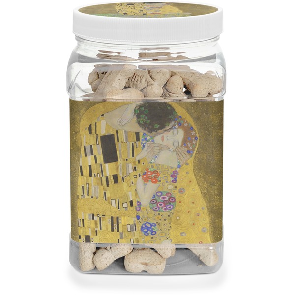 Custom The Kiss (Klimt) - Lovers Dog Treat Jar