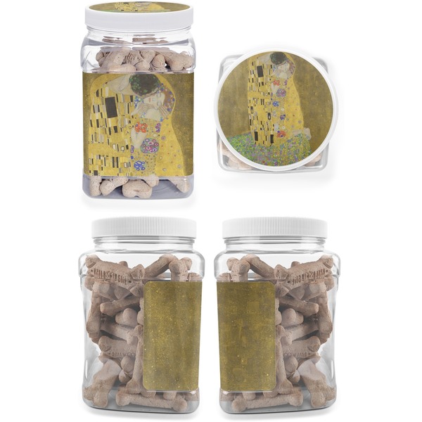 The Kiss - Lovers Pet Treat Jar - Multiple Angles