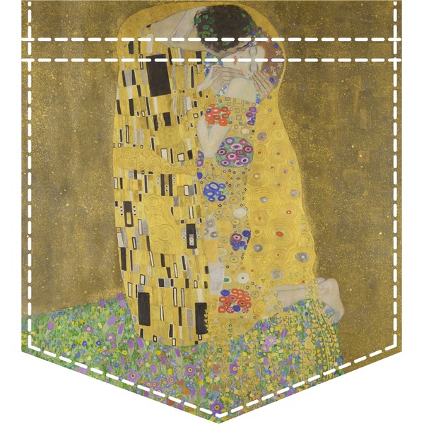 Custom The Kiss (Klimt) - Lovers Iron On Faux Pocket