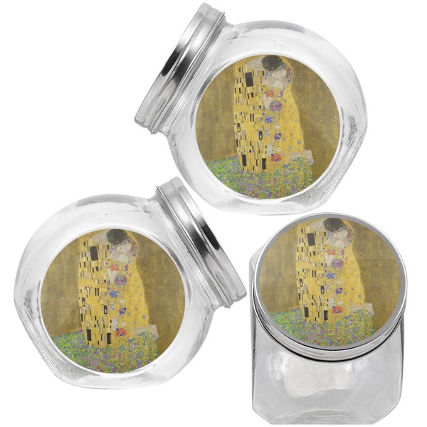 The Kiss - Lovers Puppy Treat Jar - Top Left Right