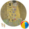 The Kiss (Klimt) - Lovers Round Beach Towel