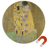 The Kiss (Klimt) - Lovers Round Car Magnet - 6"