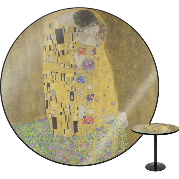 Custom The Kiss (Klimt) - Lovers Round Table - 30"