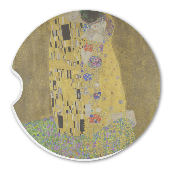 Custom The Kiss (Klimt) - Lovers Sandstone Car Coaster - Single