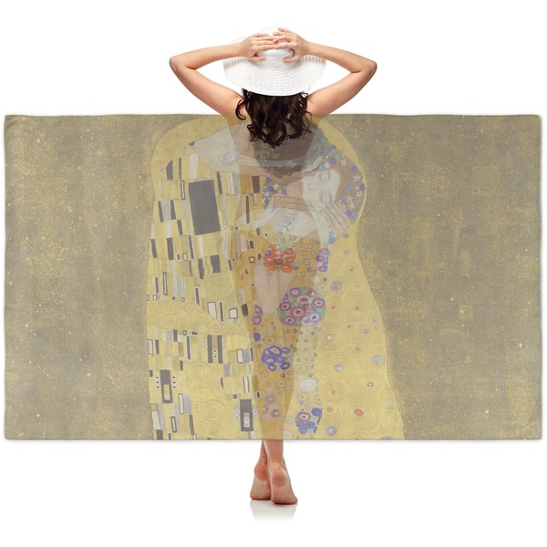 Custom The Kiss (Klimt) - Lovers Sheer Sarong