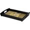 The Kiss - Lovers Serving Tray Black - Corner