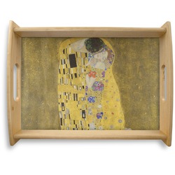 The Kiss (Klimt) - Lovers Natural Wooden Tray - Large