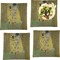 The Kiss (Klimt) - Lovers Set of 4 Glass Square Lunch / Dinner Plate 9.5"