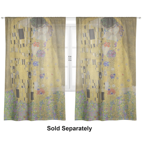 The Kiss - Lovers Sheer Curtains