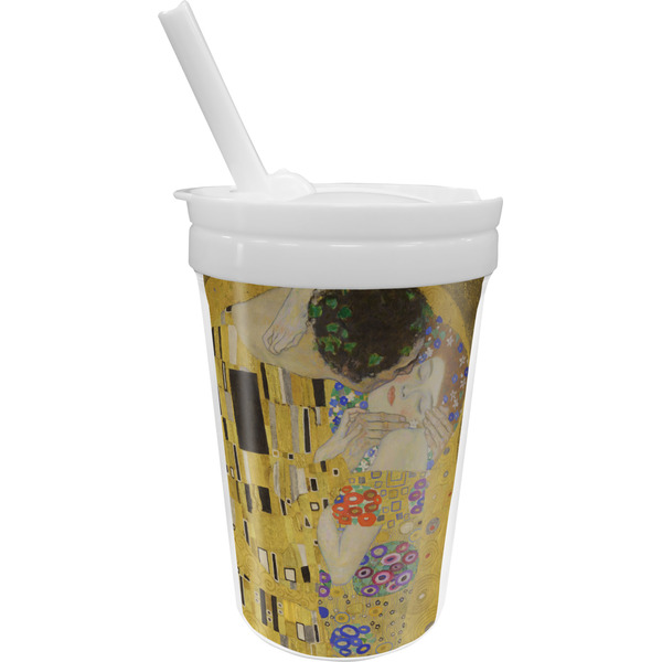 Custom The Kiss (Klimt) - Lovers Sippy Cup with Straw