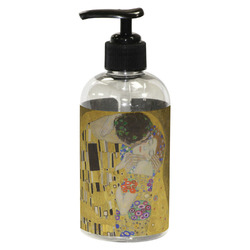 The Kiss (Klimt) - Lovers Plastic Soap / Lotion Dispenser (8 oz - Small - Black)