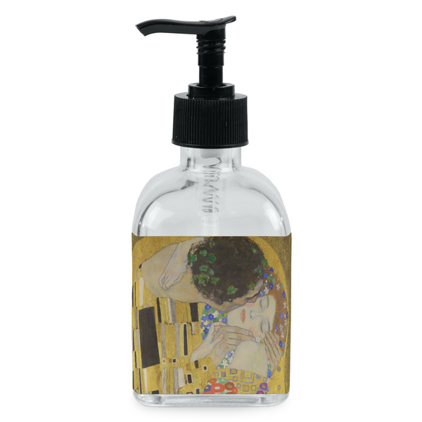 Custom The Kiss (Klimt) - Lovers Glass Soap & Lotion Bottle - Single Bottle