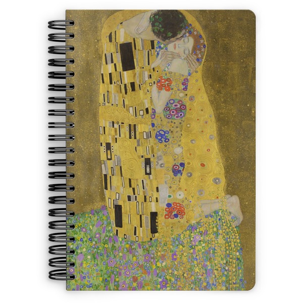 Custom The Kiss (Klimt) - Lovers Spiral Notebook