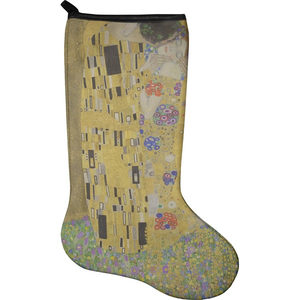 Custom The Kiss (Klimt) - Lovers Holiday Stocking - Single-Sided - Neoprene
