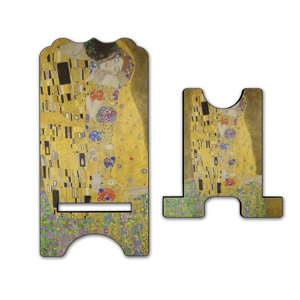 The Kiss - Lovers Stylized Phone Stand - Front & Back - Large