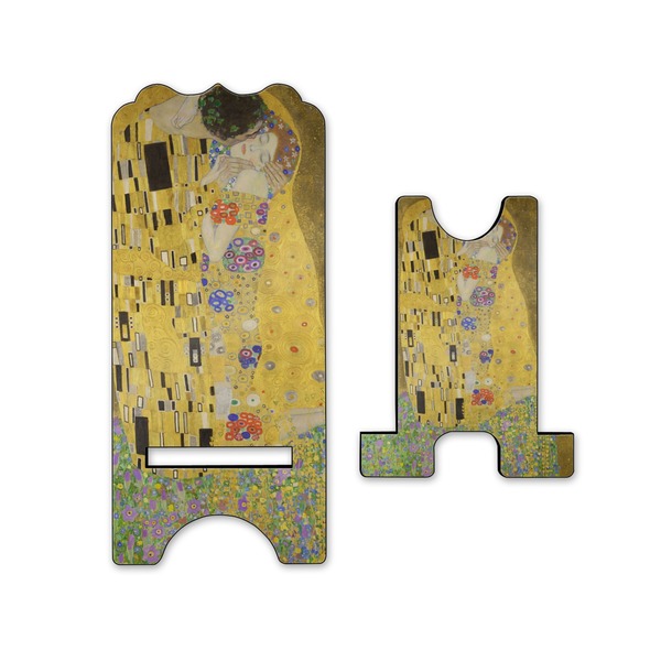 The Kiss - Lovers Stylized Phone Stand - Front & Back - Small