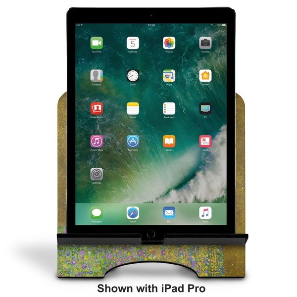 The Kiss - Lovers Stylized Tablet Stand - Front with ipad