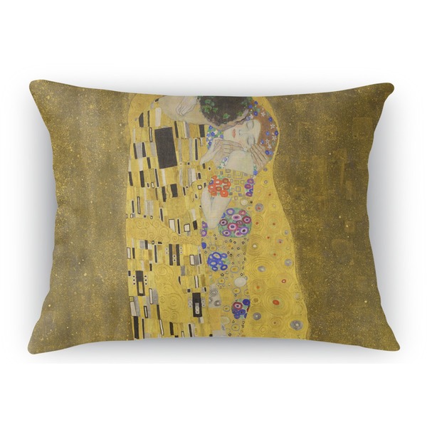 Custom The Kiss (Klimt) - Lovers Rectangular Throw Pillow Case